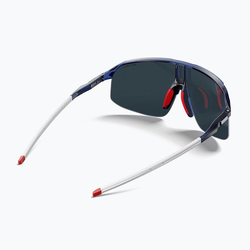 Sonnenbrille Julbo Density Spectron shiny translucent dark blue/white/red 4