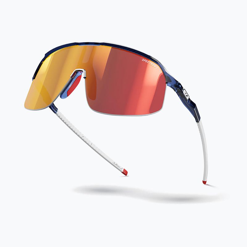 Sonnenbrille Julbo Density Spectron shiny translucent dark blue/white/red 5