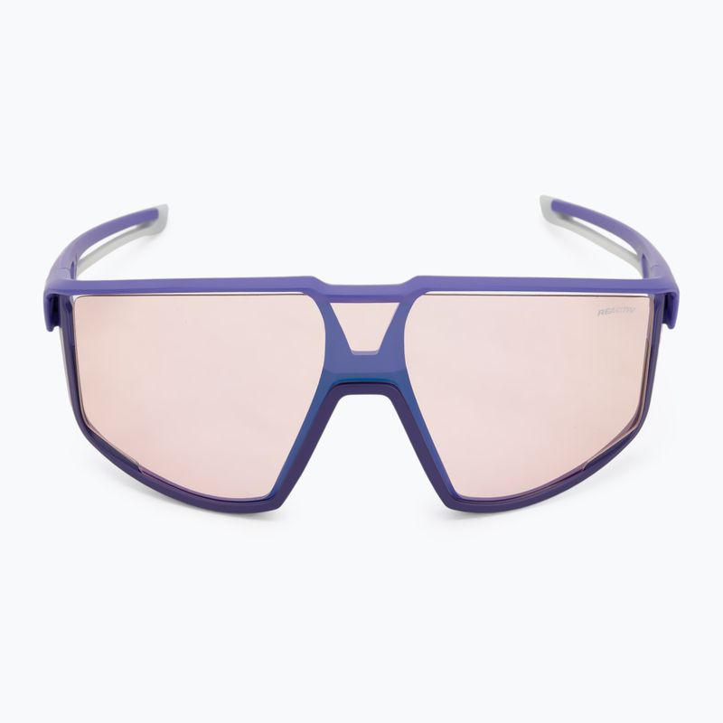 Sonnenbrille Julbo Fury Reactiv High Contrast matt purple/gray/green 3