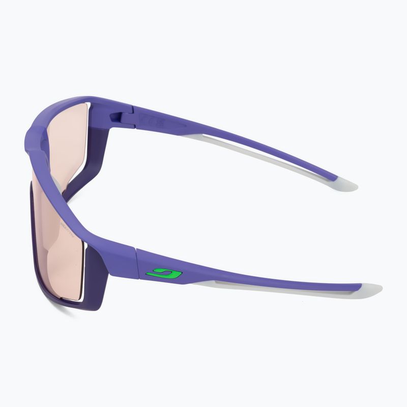 Sonnenbrille Julbo Fury Reactiv High Contrast matt purple/gray/green 4