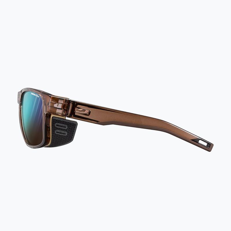 Sonnenbrille Julbo Shield M Reactiv shiny translu brown/matt brown 4