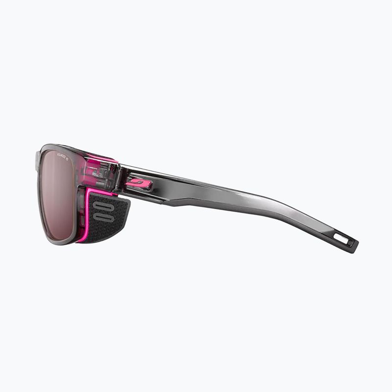 Sonnenbrille Julbo Shield M Polarized HD shint translu gray/fluo pink 3