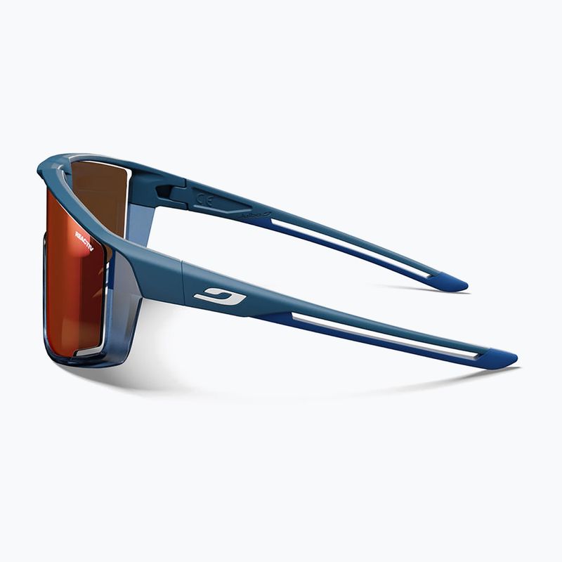 Sonnenbrille Julbo Fury Reactiv High Contrast matt blue/translu blue 4