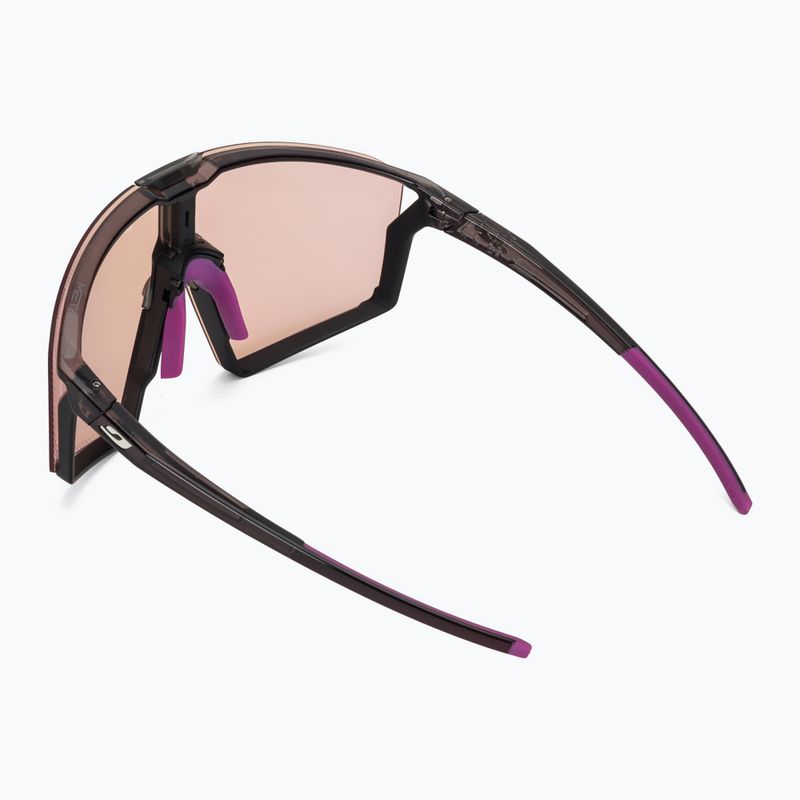 Sonnenbrille Julbo Edge Reactiv High Contrast shiny translu black/purple 3