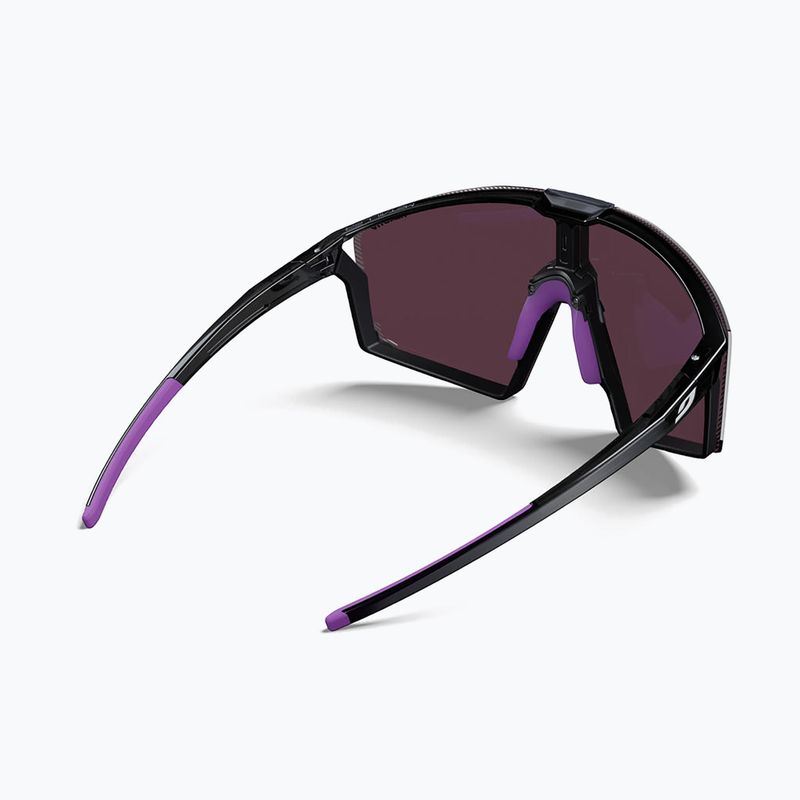 Sonnenbrille Julbo Edge Reactiv High Contrast shiny translu black/purple 5