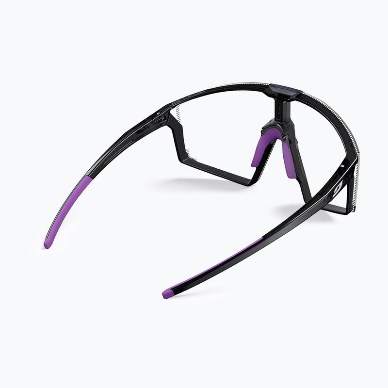 Sonnenbrille Julbo Edge Reactiv High Contrast shiny translu black/purple 10