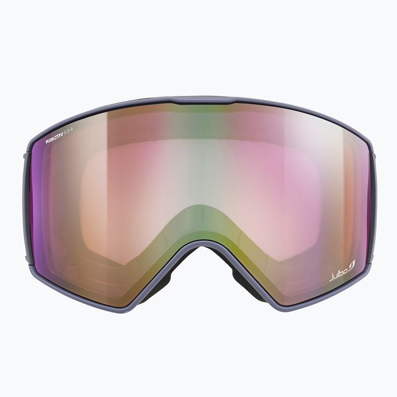 Skibrille Julbo Launcher Reactiv High Contrast dark blue/flash purple 4
