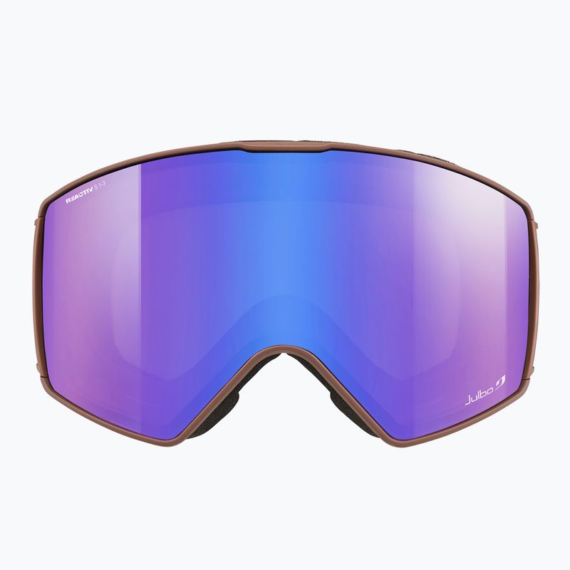 Skibrille Julbo Launcher Reactiv High Contrast brown/flash blue 3