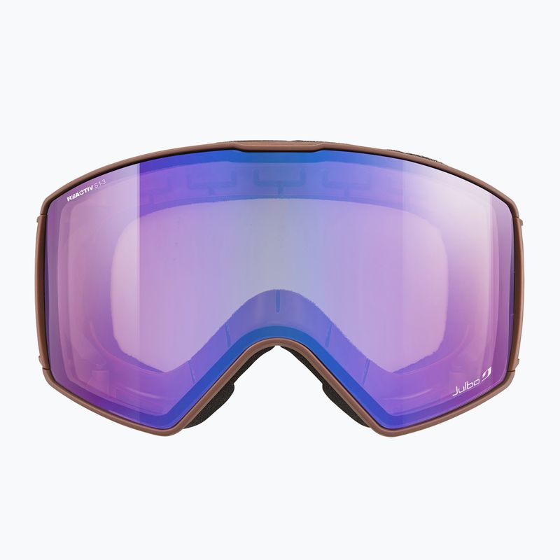 Skibrille Julbo Launcher Reactiv High Contrast brown/flash blue 4