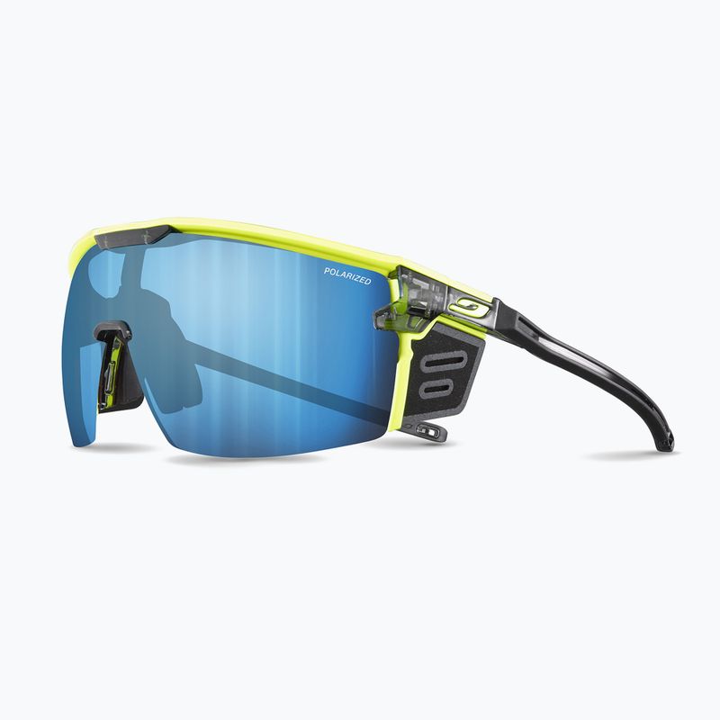 Julbo Ultimate Cover Polar 4 Hd Fahrradbrille schwarz/gelb fluo/kapsel ocean master 8