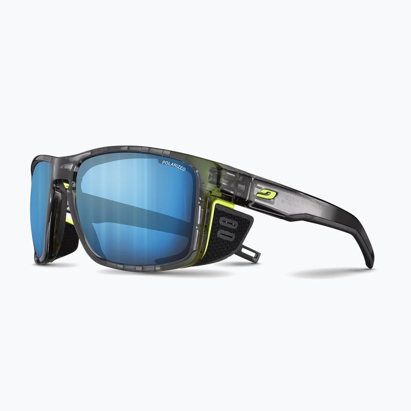 Julbo Shield M Polar 4 Hd schwarz/gelb fluo/kapsel ocean master Fahrradbrille 6