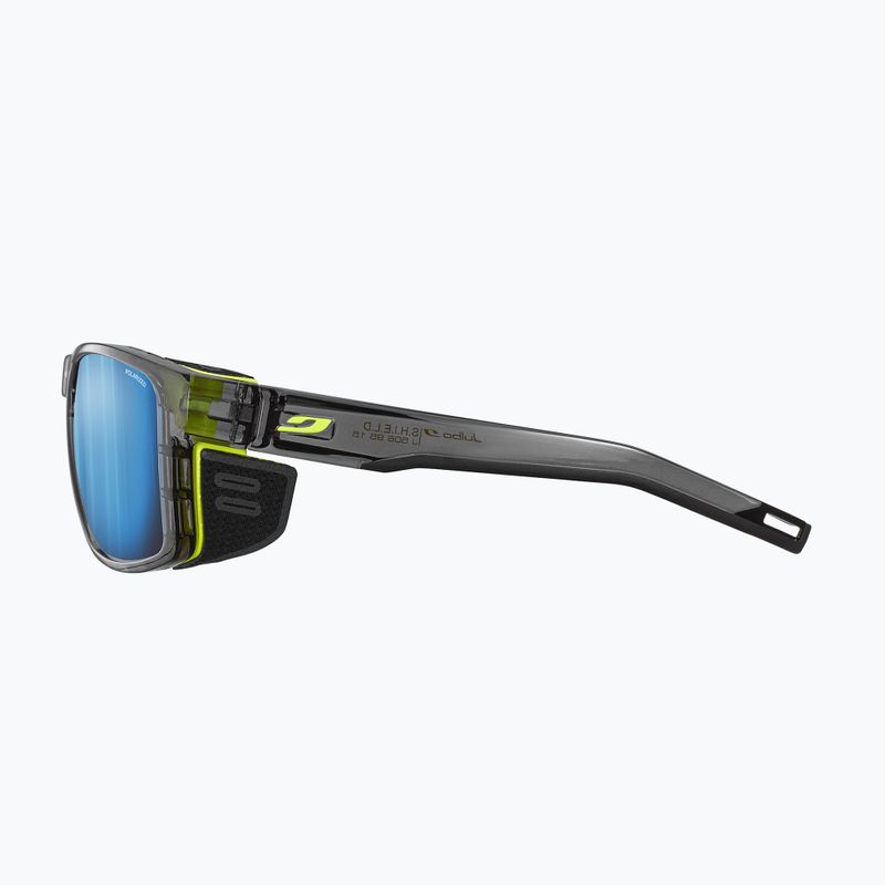 Julbo Shield M Polar 4 Hd schwarz/gelb fluo/kapsel ocean master Fahrradbrille 8