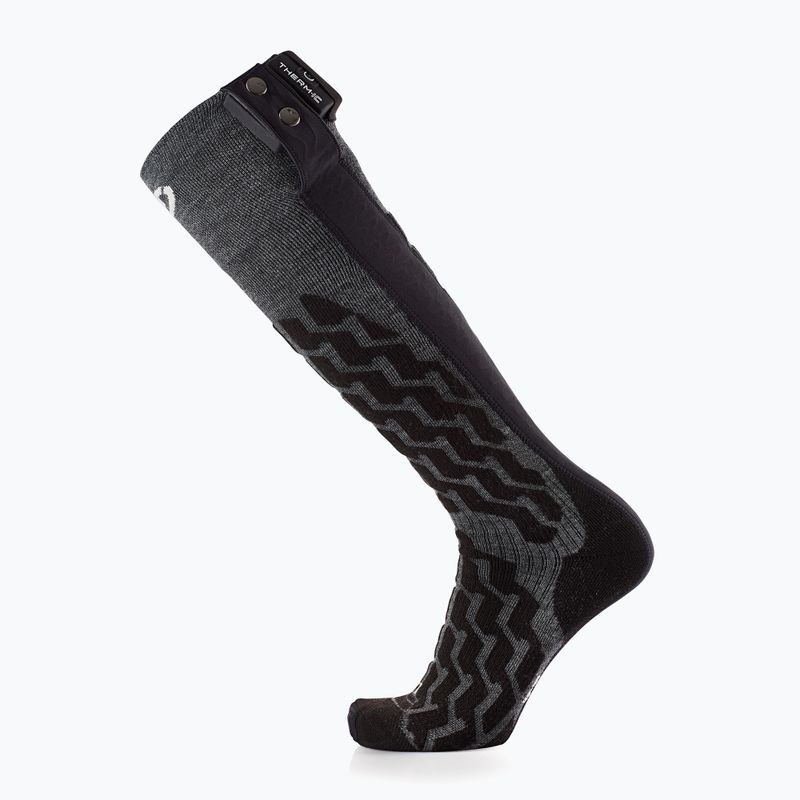 Therm-ic Powersocks Heat Fusion Uni grau/ schwarz beheizte Socken 2