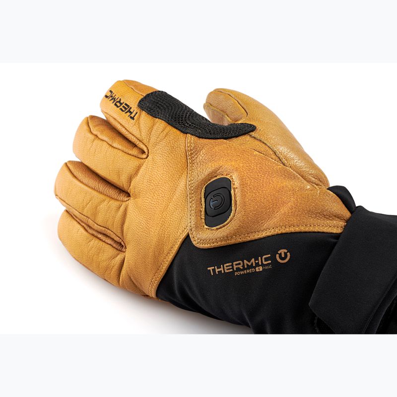 Beheizbare Handschuhe Therm-ic Freeride Ultra Heat + Ultra Heat S-Batteries black/light brown 4