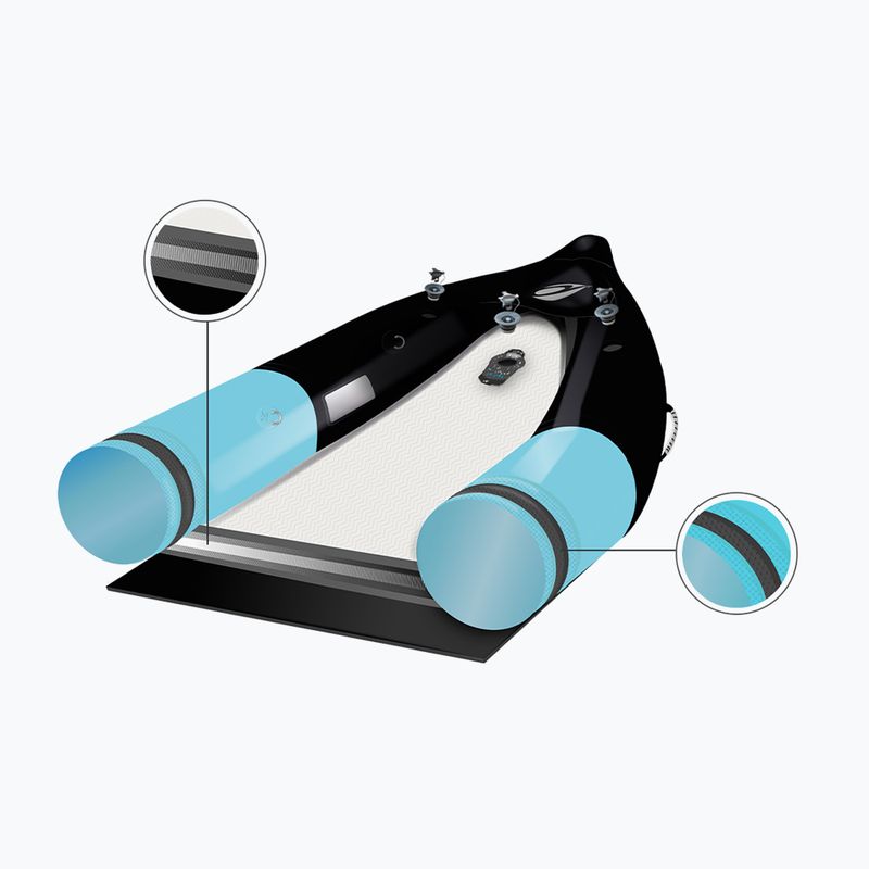 AQUADESIGN 2-Personen aufblasbares Kajak Koloa 360 cm blau/schwarz 9