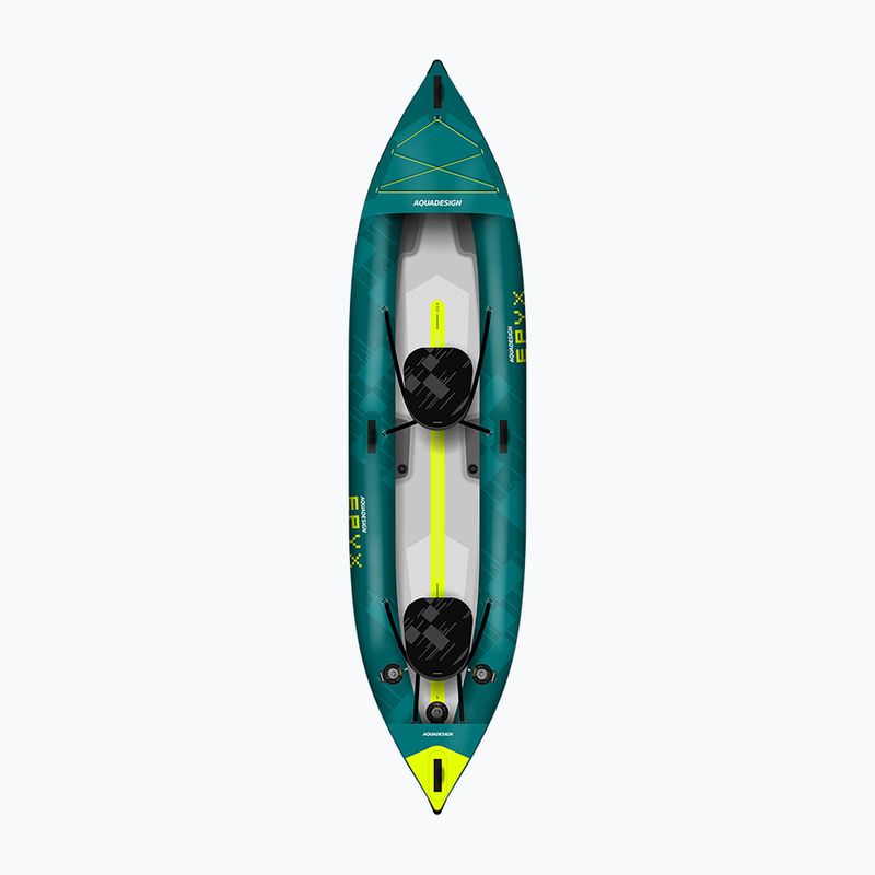 AQUADESIGN Epyx 380 cm blau 2-Personen aufblasbares Kajak 2