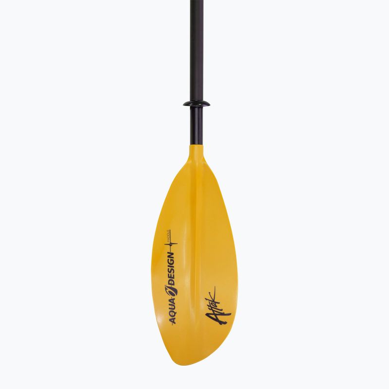AQUADESIGN K1 Attak 4 gelbes Kajakpaddel 2