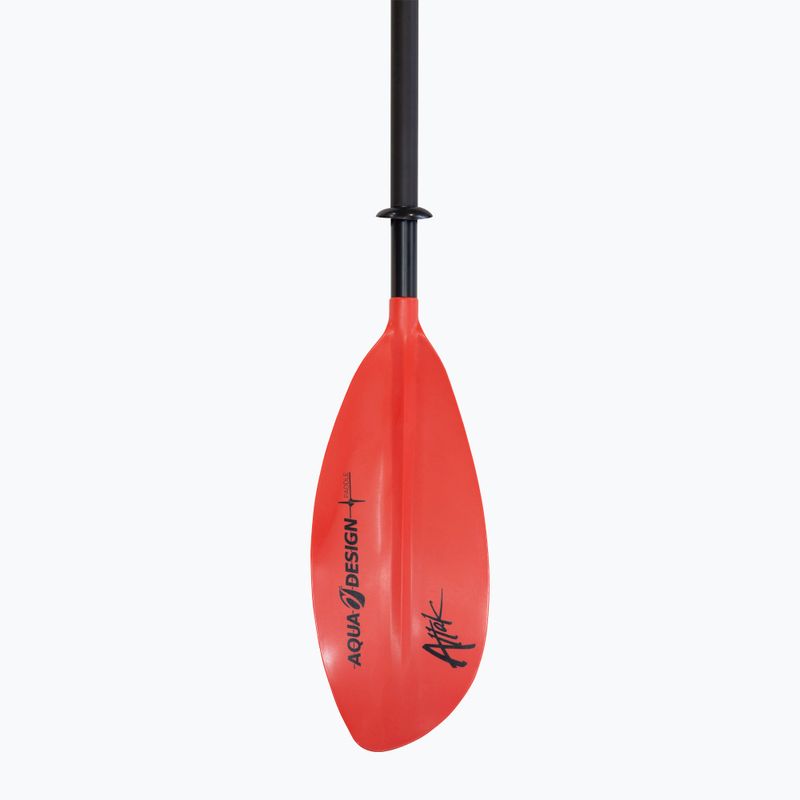 AQUADESIGN K1 Attak 4 rot Kajakpaddel 3