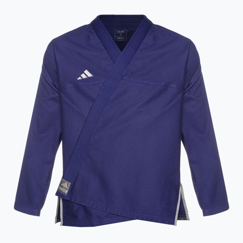 GI für brasilianisches Jiu-Jitsu adidas Challenge 2.0 blau/grau 2