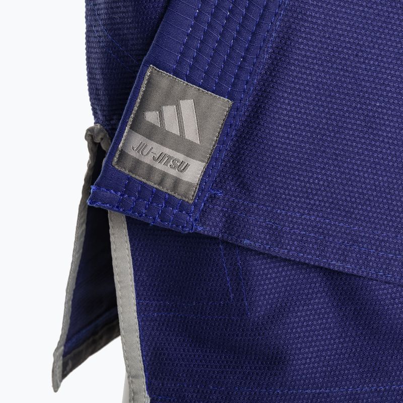 GI für brasilianisches Jiu-Jitsu adidas Challenge 2.0 blau/grau 7