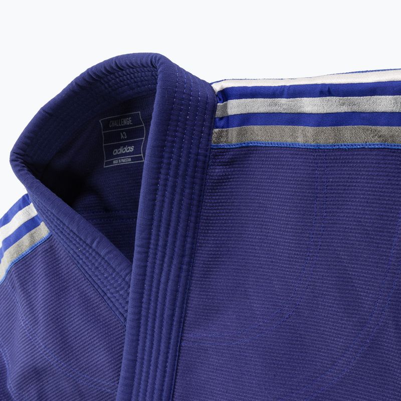 GI für brasilianisches Jiu-Jitsu adidas Challenge 2.0 blau/grau 8