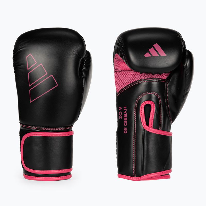 adidas Hybrid 80 Boxhandschuhe schwarz/rosa ADIH80