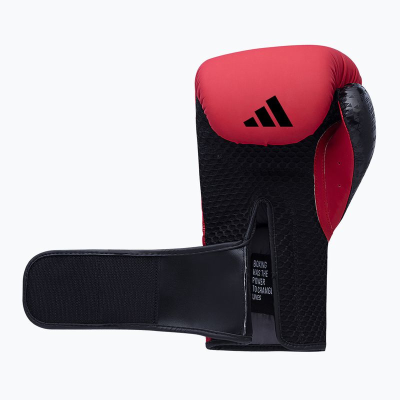 adidas Combat 50 rot/schwarze Boxhandschuhe 6