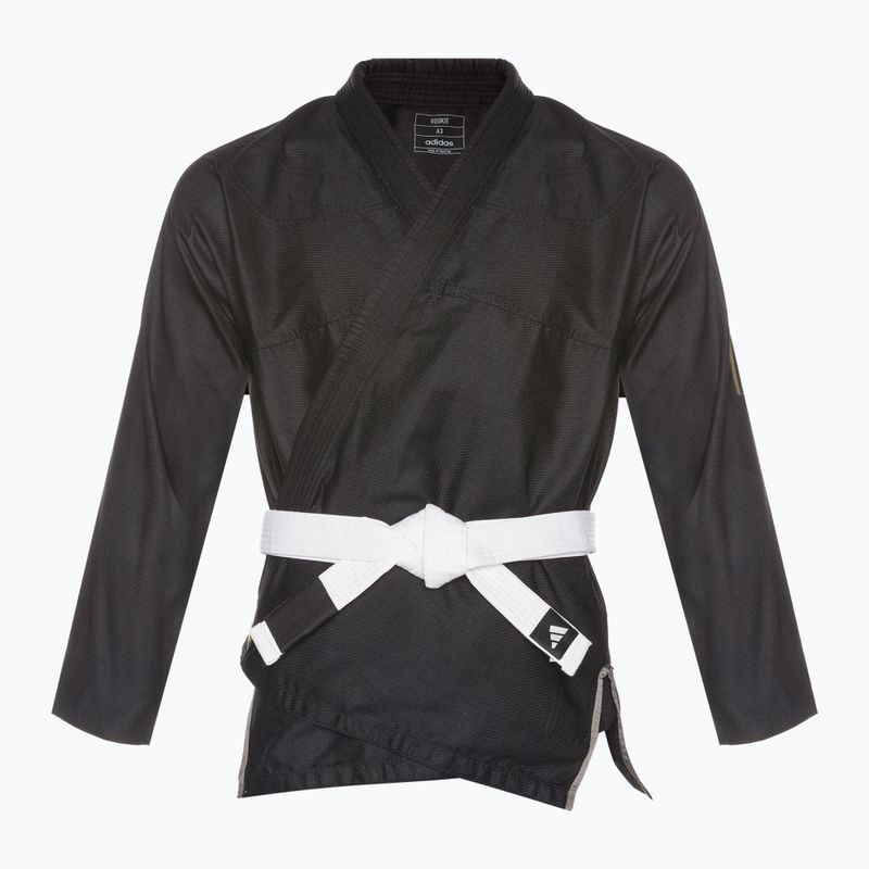 GI für brasilianisches Jiu-Jitsu adidas Rookie schwarz/gold 2