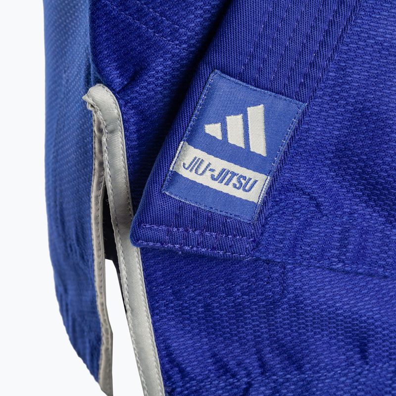 GI für brasilianisches Jiu-Jitsu adidas Rookie blau/grau 6