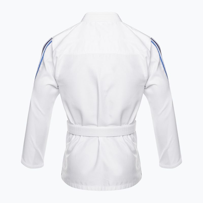 GI für brasilianisches Jiu-Jitsu adidas Range weiß/gradient blau 3