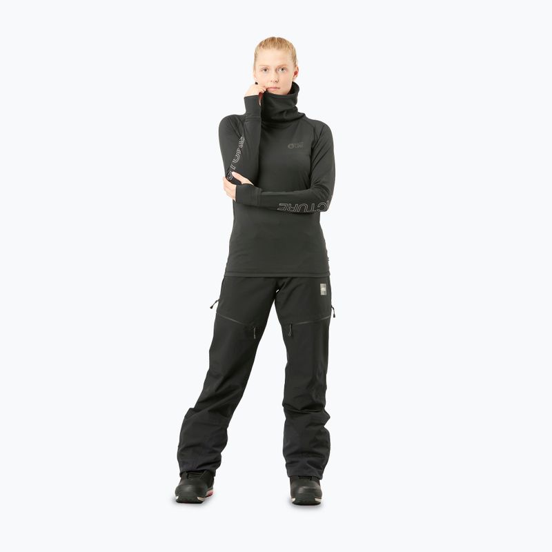 Damen-Ski-Sweatshirt Picture Pagaya schwarz 2