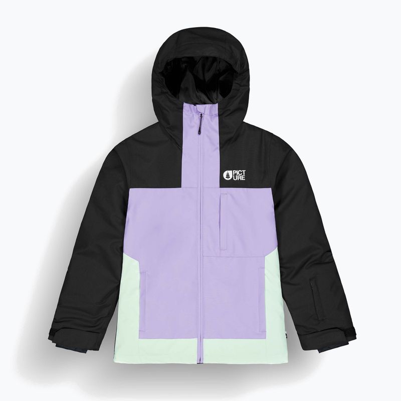 Skijacke Kinder Picture Seady black / paisley purp / silt green 7