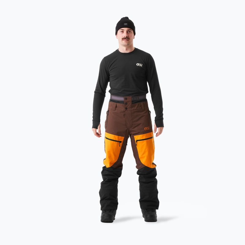 Herren Picture Naikoon schwarz / chicory / honey Skihose 2