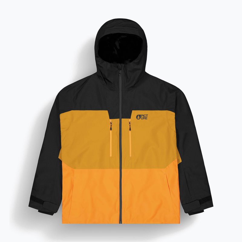 Skijacke Herren Picture Object black / honey / carrot 9
