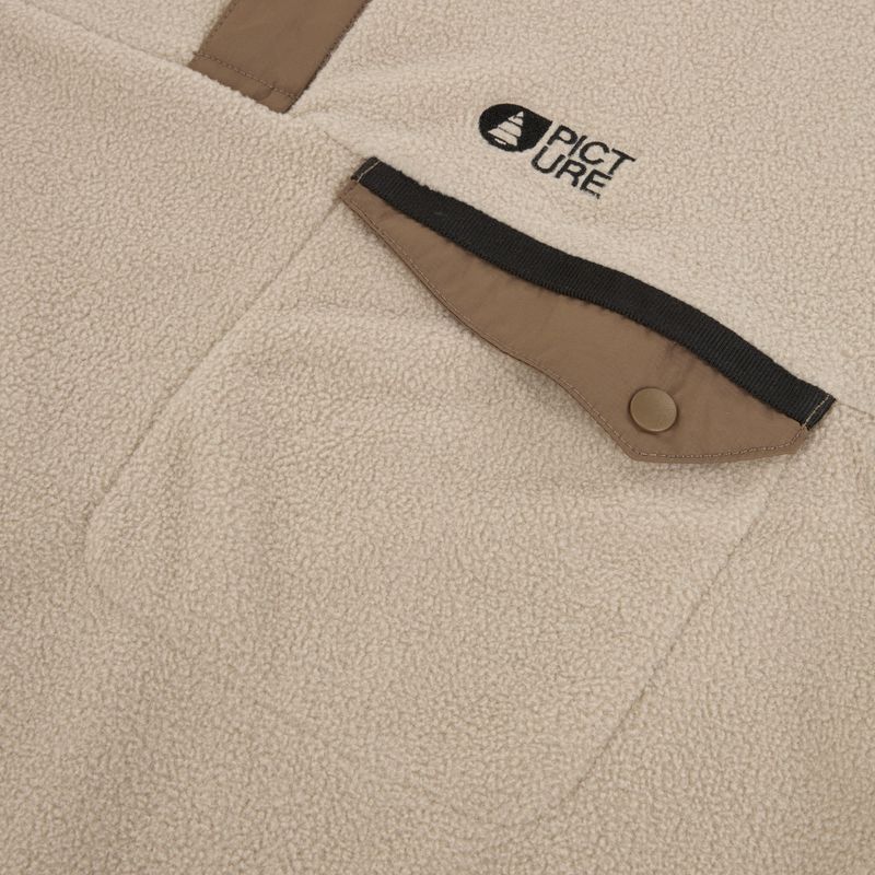 Herren Ski-Fleece-Pullover Picture Arcca 1/4-Zip pure cashmere 8