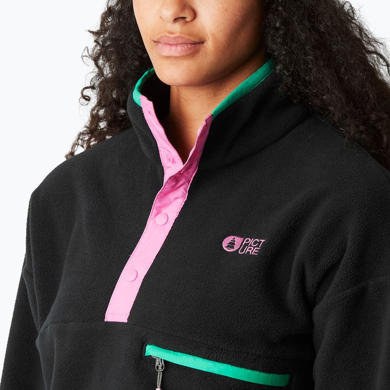 Damen Ski-Fleecejacke Picture Arcca 1/4 Zip black 5