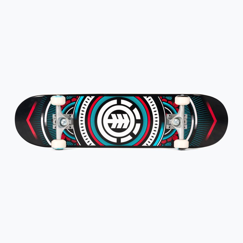 Element Hatched Rot Blau farbig klassisches Skateboard W4CPC4
