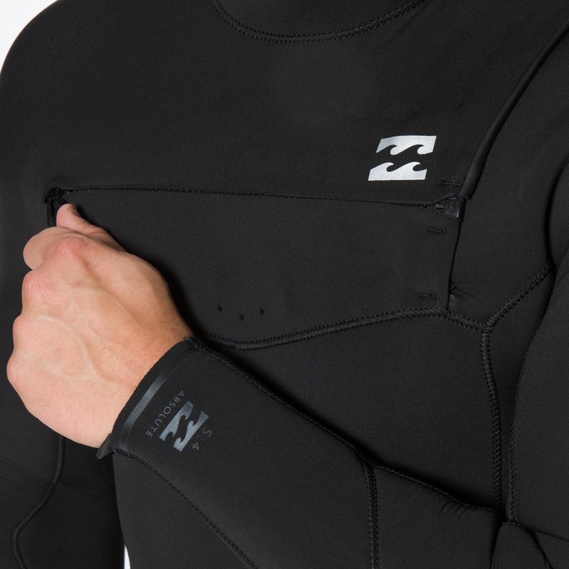 Neoprenanzug für Männer Billabong 5/4 Absolute CZ Full black hash 4
