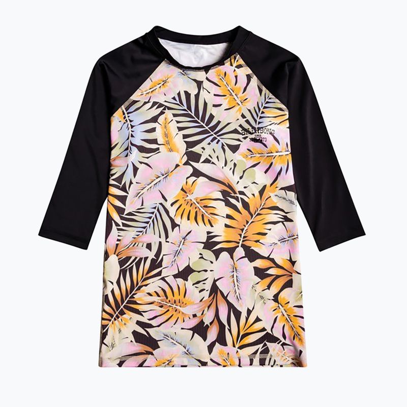 Billabong Surf Capsule schwarzes Kieselstein-Schwimmhemd für Frauen