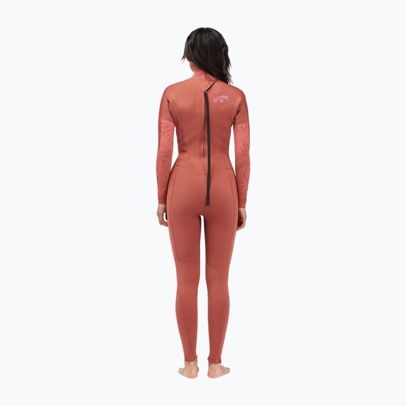 Neoprenanzug für Frauen Billabong 3/2 Synergy BZ L/SL red clay 3