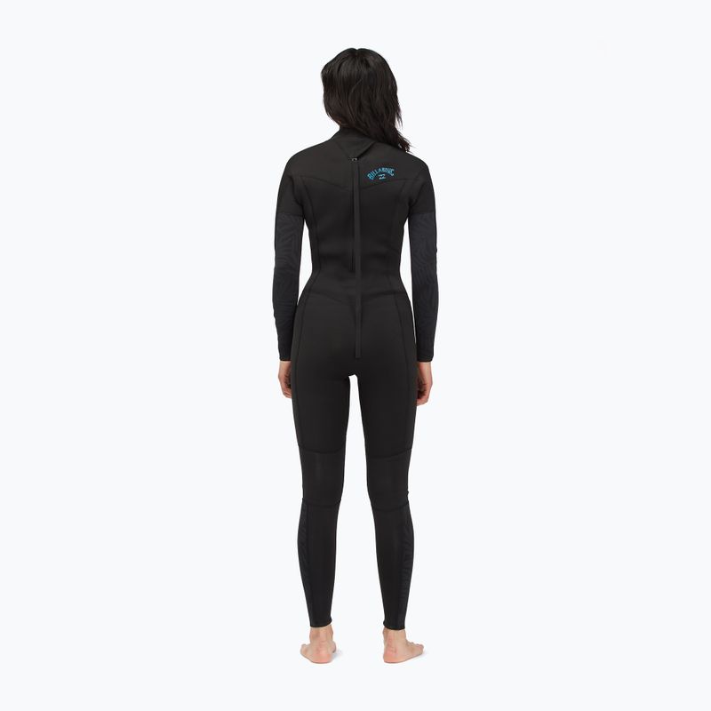 Neoprenanzug für Frauen Billabong 4/3 Synergy BZ Full black palms 7