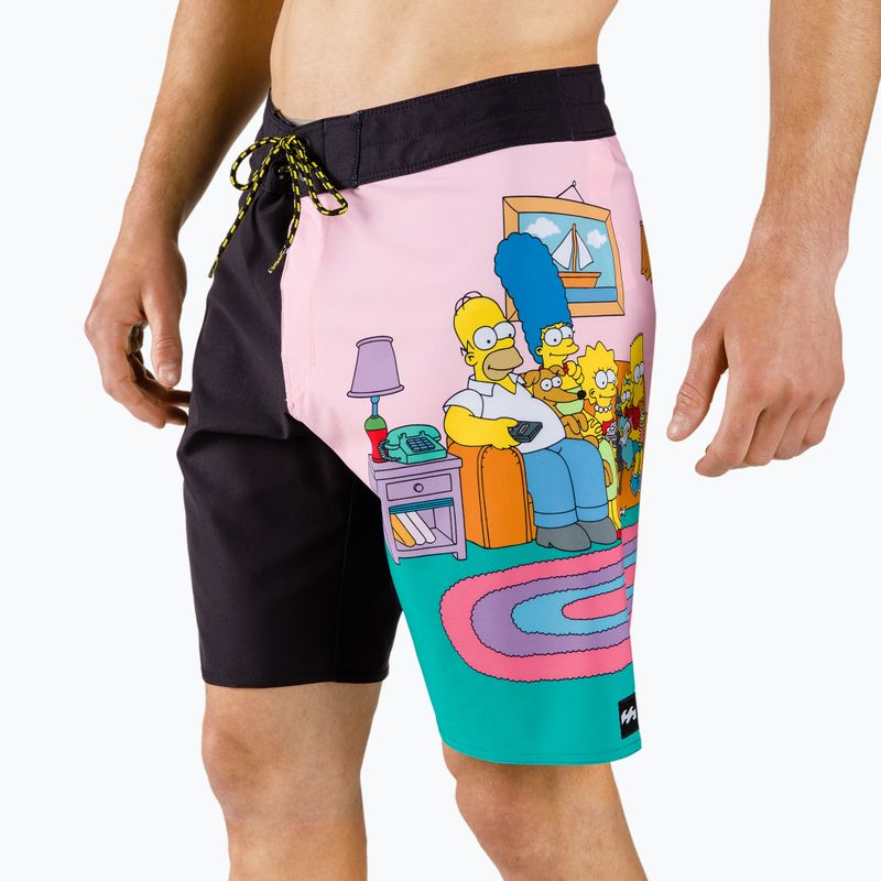 Badeshorts für Männer Billabong Simpsons Family Couch black