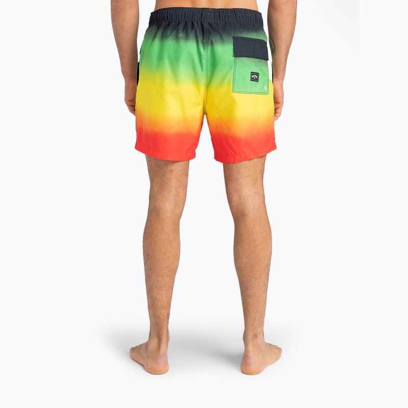 Badeshorts für Männer Billabong All Days Fade rasta 2