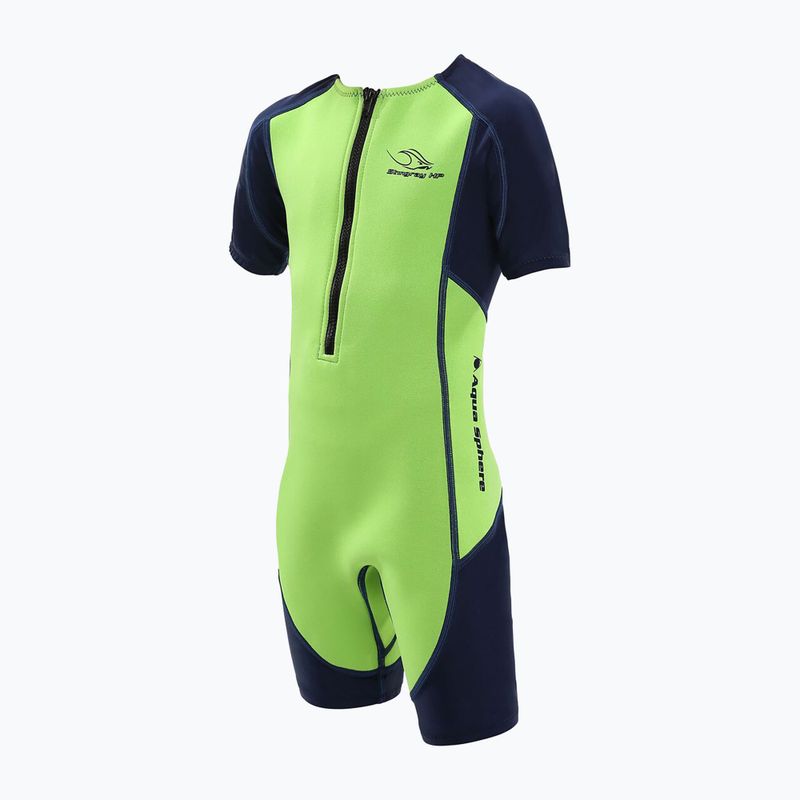 Aquasphere Stingray HP2 hellgrün/navyblau Kinder Neoprenanzug