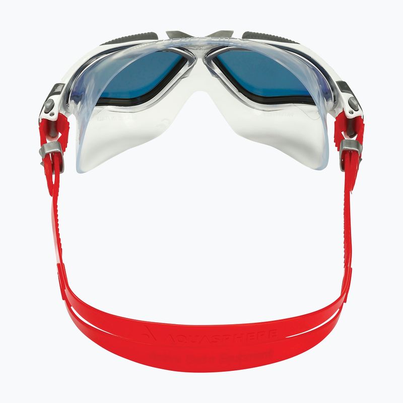 Aquasphere Vista weiß/silber/rot Titan-Schwimmmaske MS5050915LMR 9