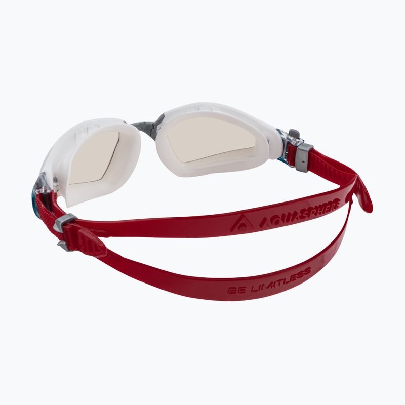 Aqua Sphere Kayenne Pro Schwimmbrille weiß und rot EP3040910LPH 4