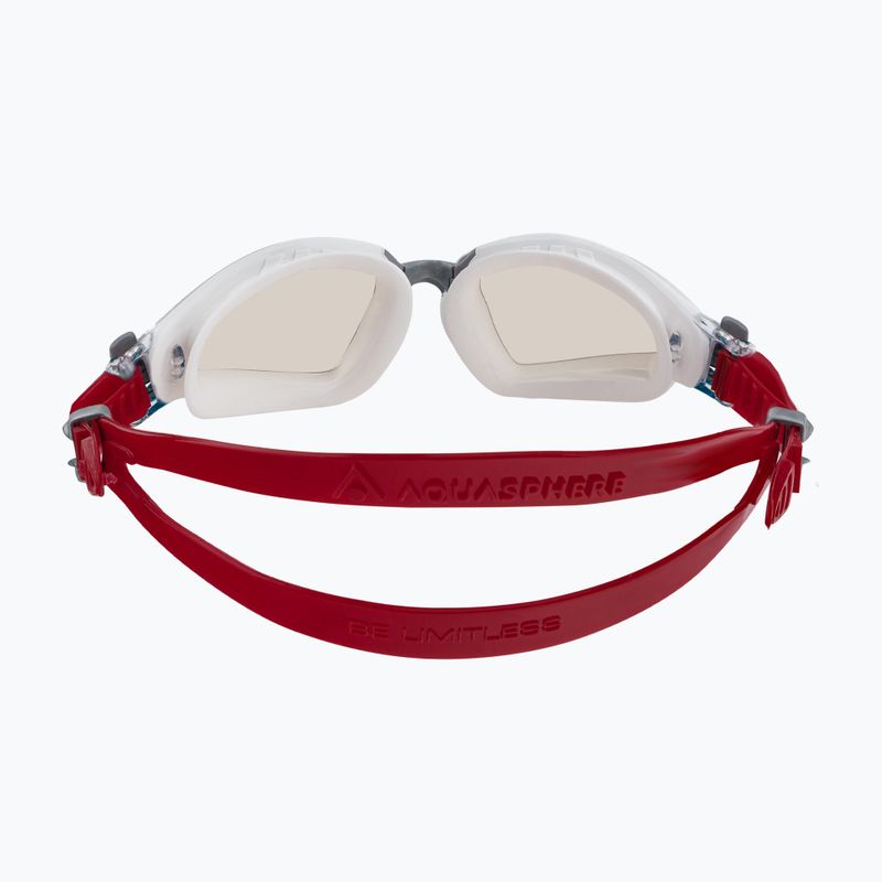 Aqua Sphere Kayenne Pro Schwimmbrille weiß und rot EP3040910LPH 5