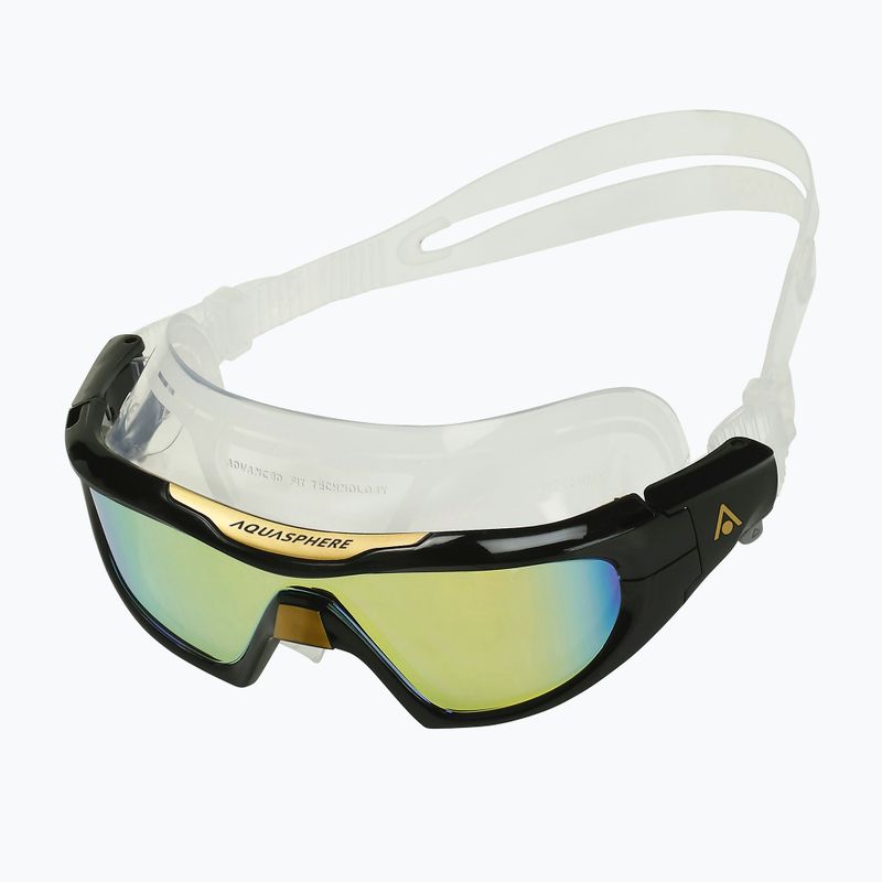 Aquasphere Vista Pro transparent/gold Titan/Spiegel Gold Schwimmmaske MS5040101LMG
