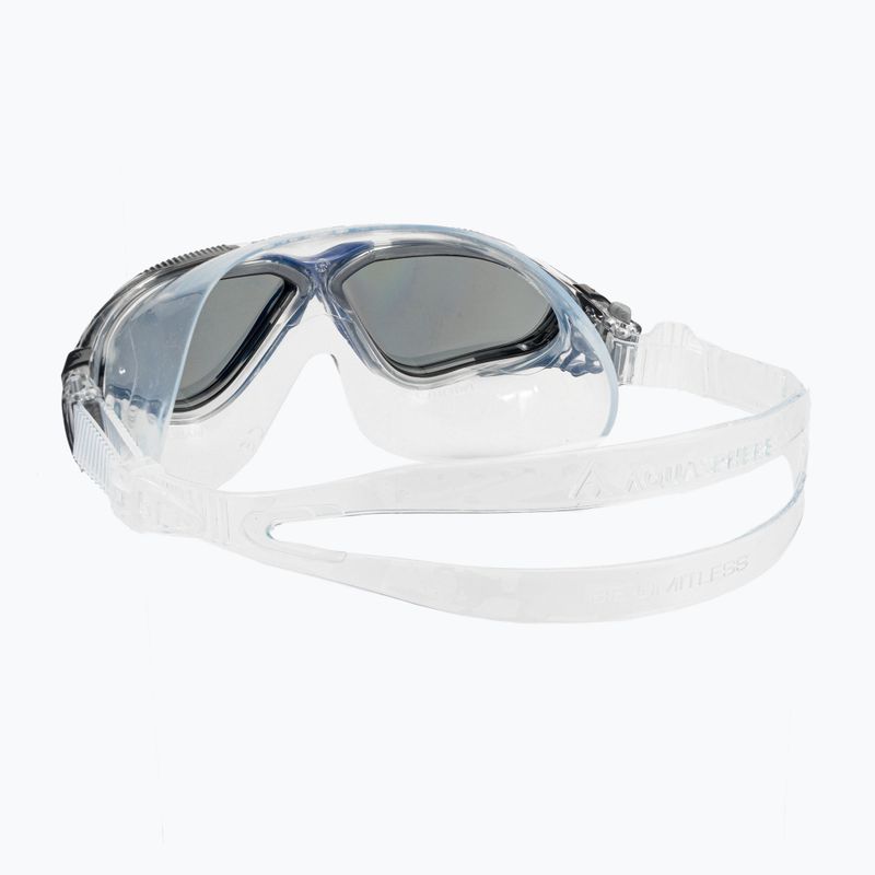 Aquasphere Vista transparent/dunkelgrau/Spiegel-Rauch-Schwimmmaske MS5050012LD 4