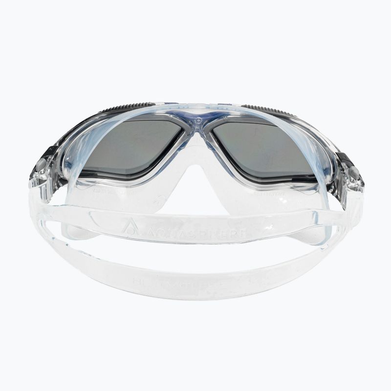 Aquasphere Vista transparent/dunkelgrau/Spiegel-Rauch-Schwimmmaske MS5050012LD 5
